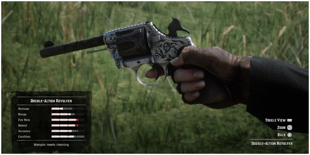 Red Dead Online Double Action Revolver Stats Without Cleaning