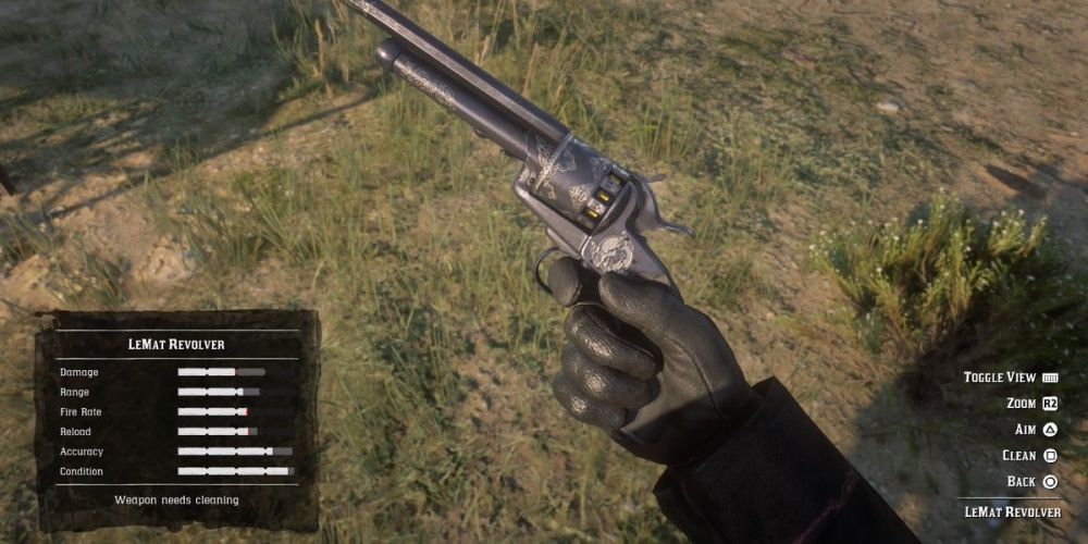 Red Dead Online LeMat Revolver In The Hand