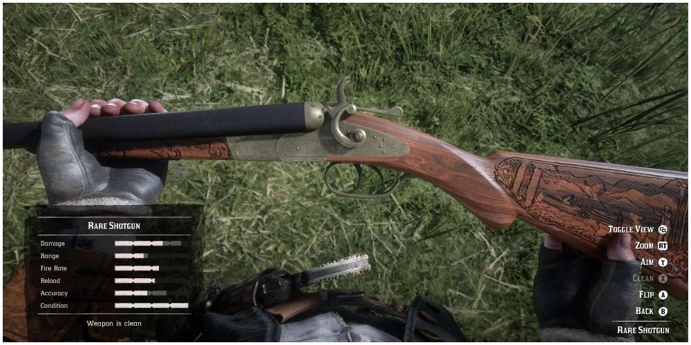 Red Dead Online Looking Down At The Rare Shotgun