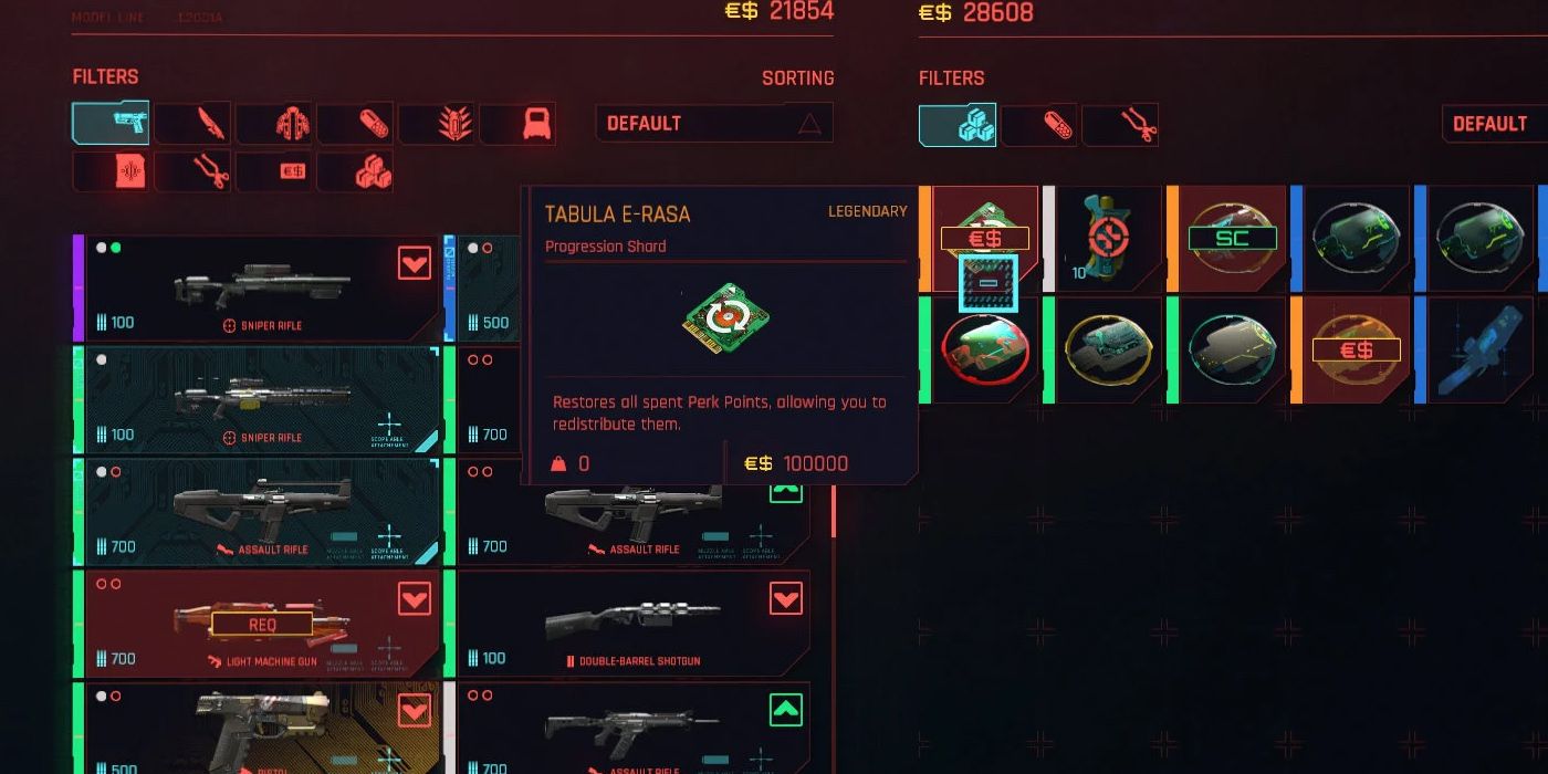 Cyberpunk 2077: Respec Tabula E-Rasa