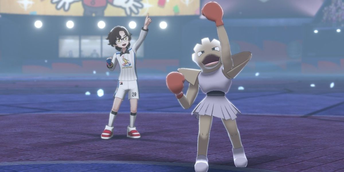 trainer with hitmonchan