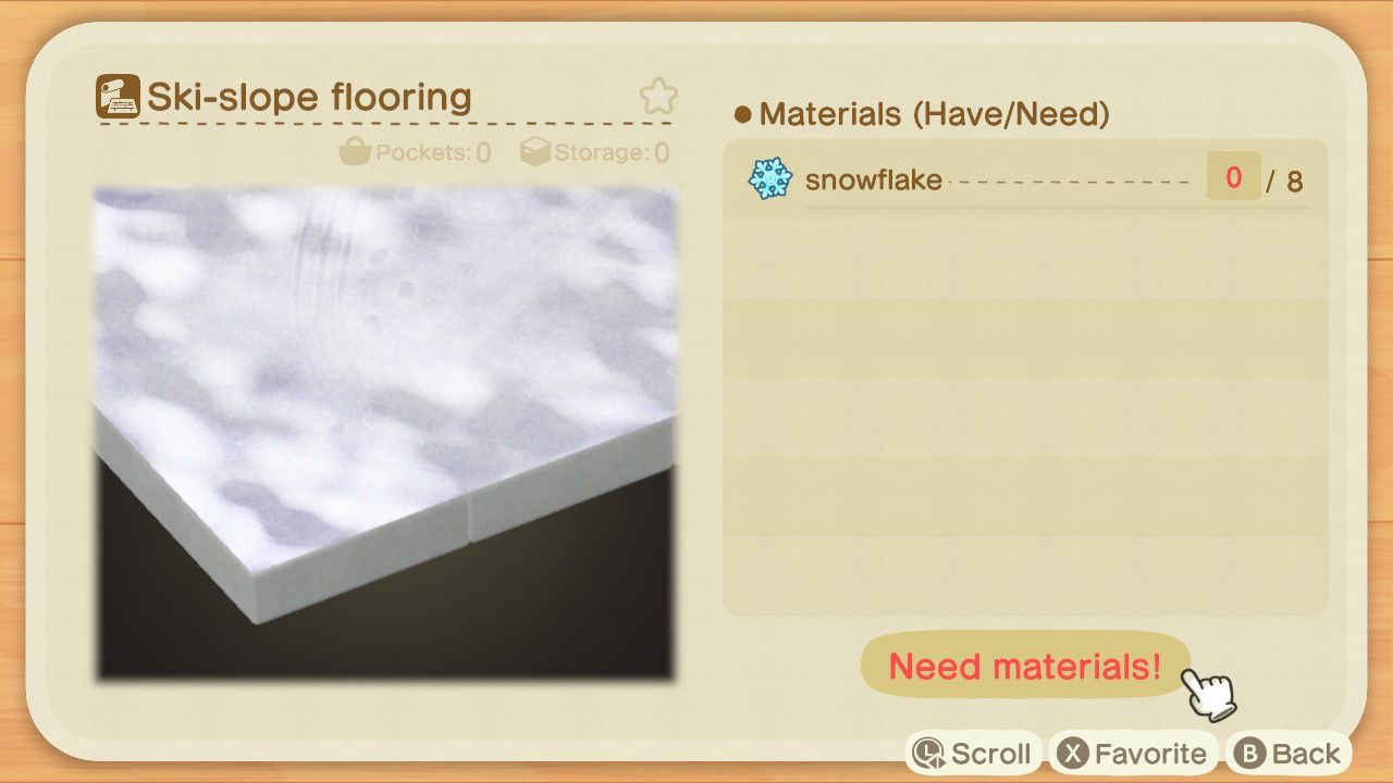 Ski-Slope flooring Animal Crossing New Horizons