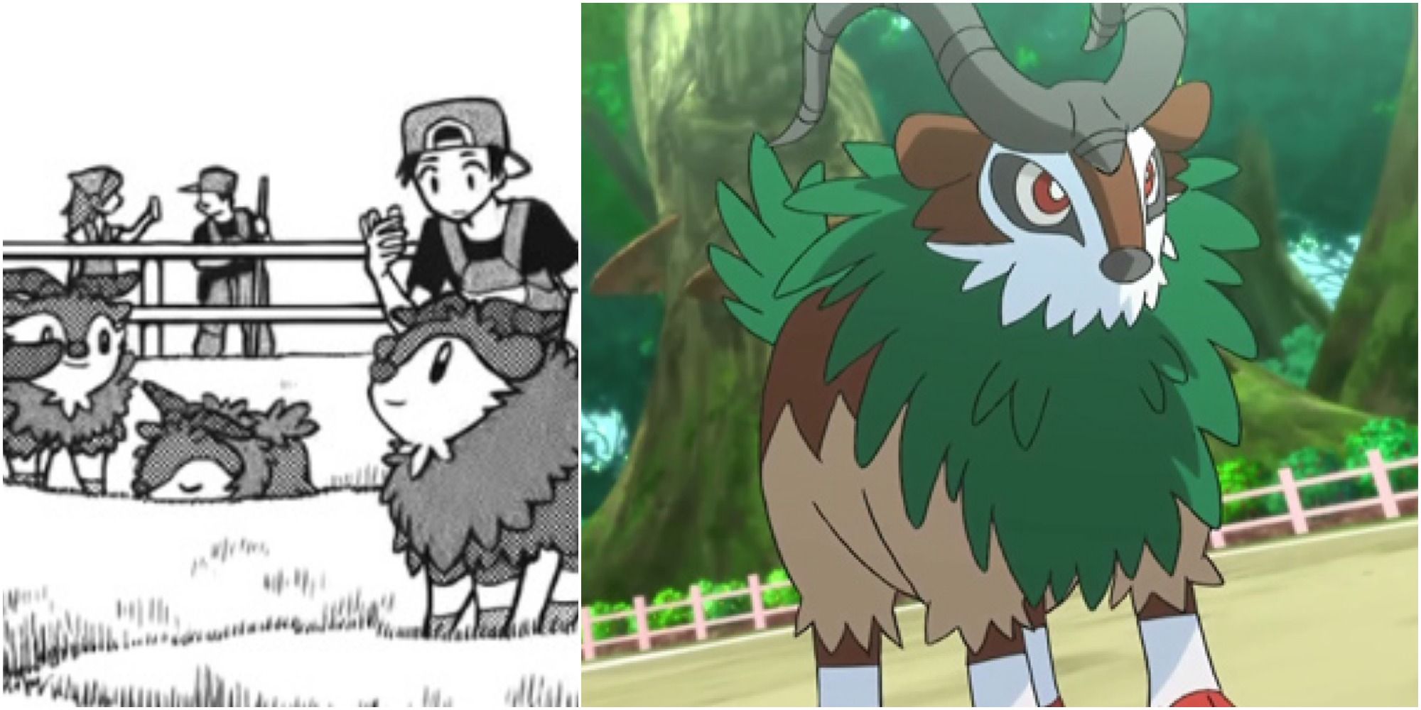 Mount Pokémon Skiddo and Gogoat