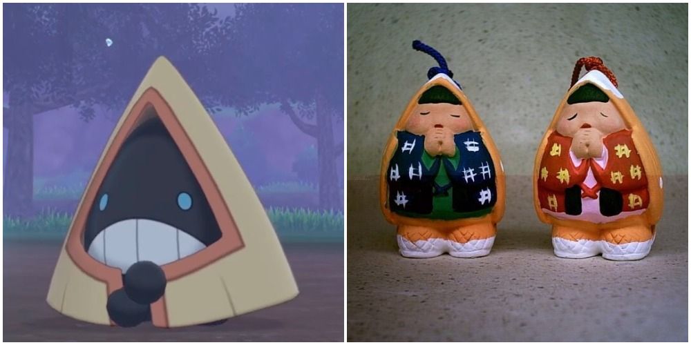 Snorunt next to its inspiration, the Yukinko
