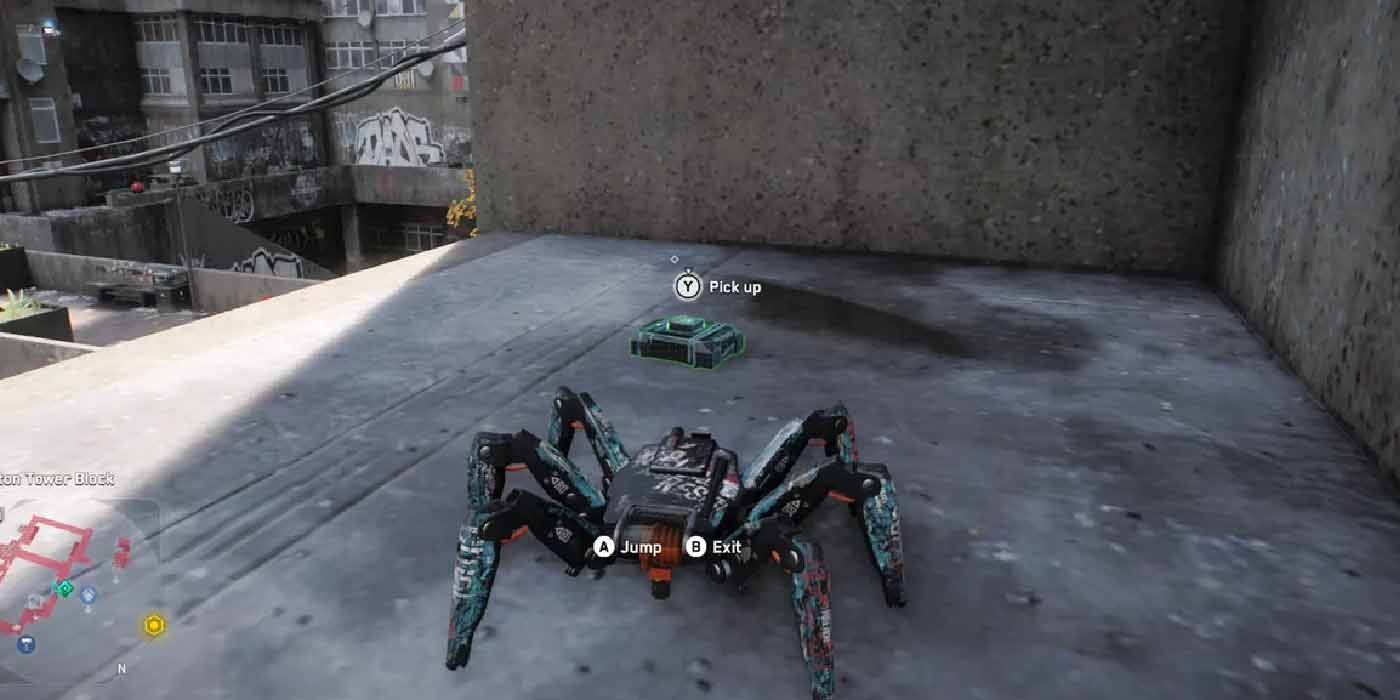 Watch Dogs: Legion Spiderbot Retrieving A Tech Point