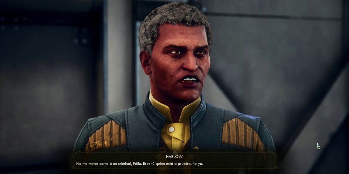 Harlow being confronted by the player and Felix in TOW