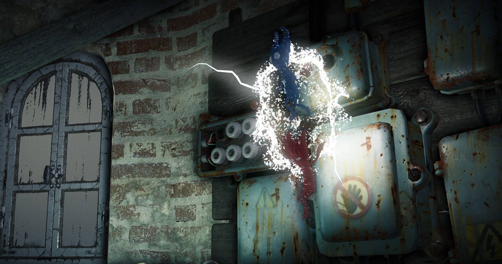 Two Yarnys being electrocuted.