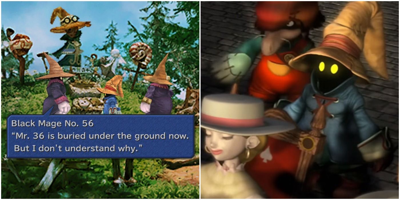 images of Vivi in conversation from Final Fantasy IX