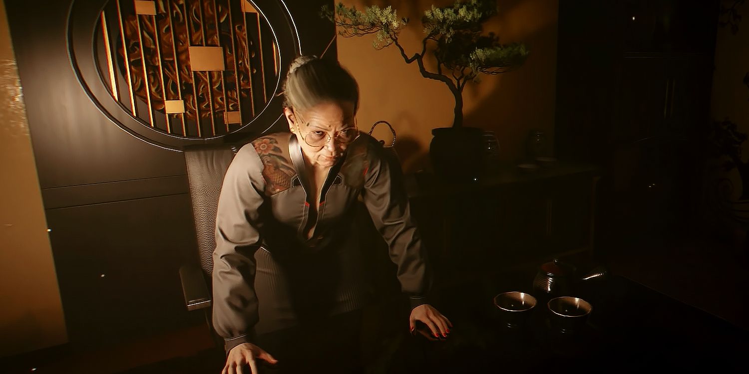 Wakako Okado Behind Her Desk