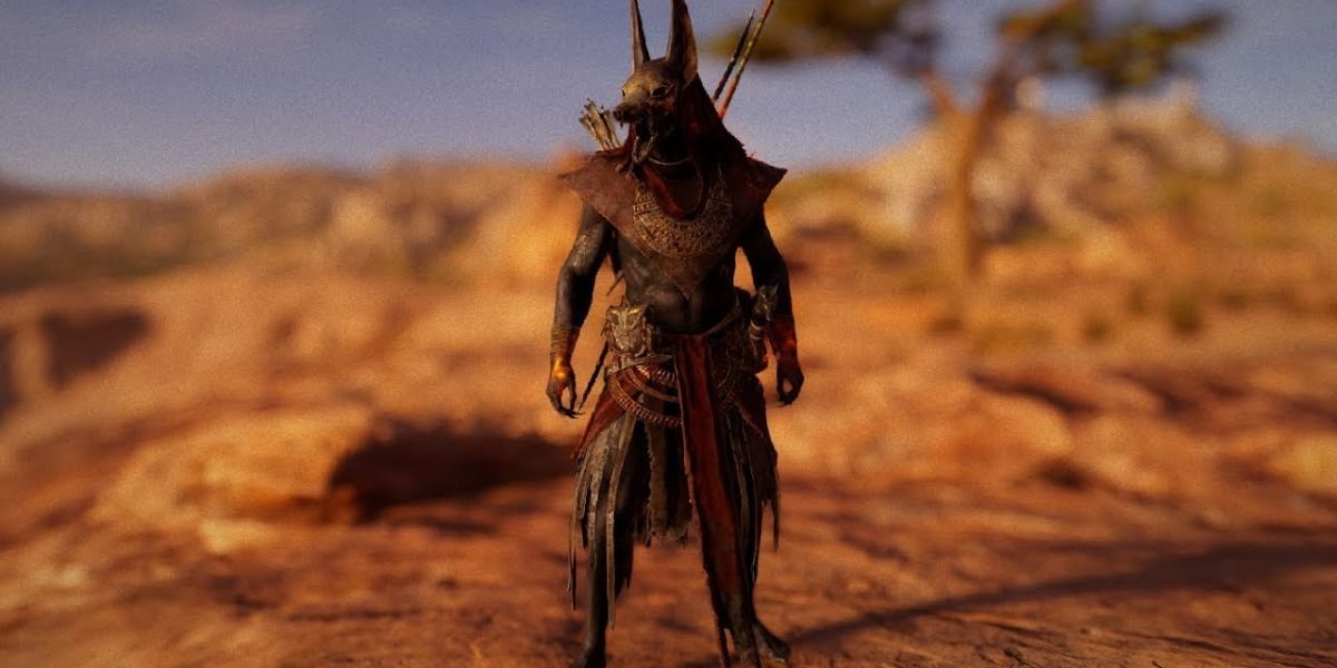 Dark Side of the Moon armor set in Trial of the Gods in Assassin's Creed Origins
