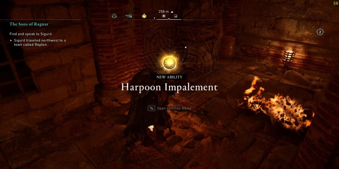 Harpoon Impalement ability in Assassin's Creed Valhalla