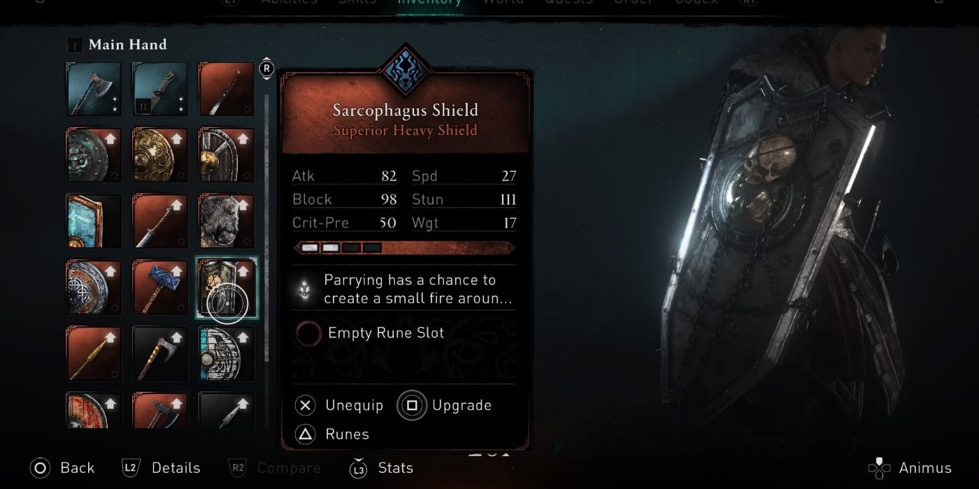 Sarcophagus Shield in Assassin's Creed Valhalla