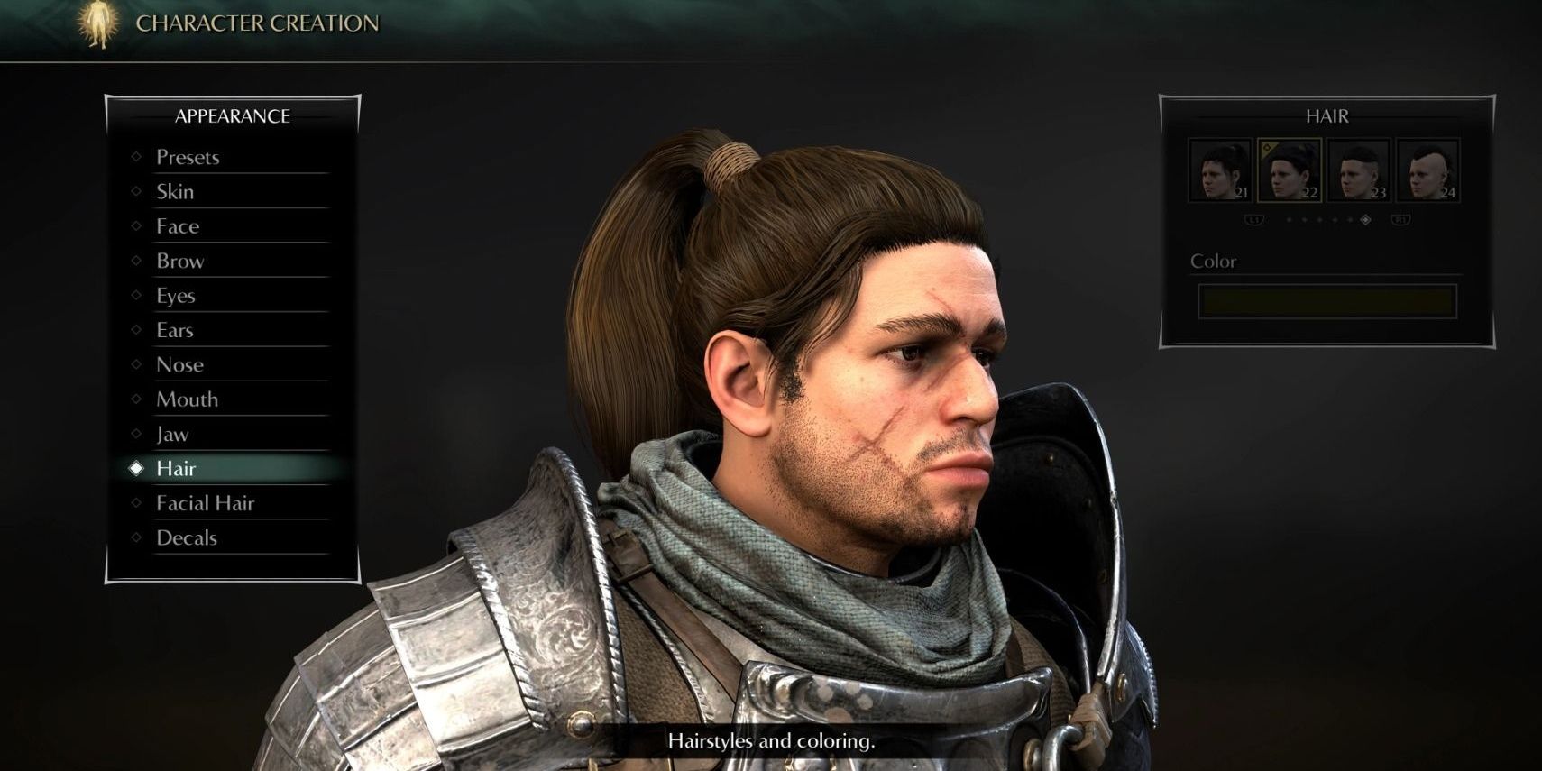 character creation mode in demon's souls