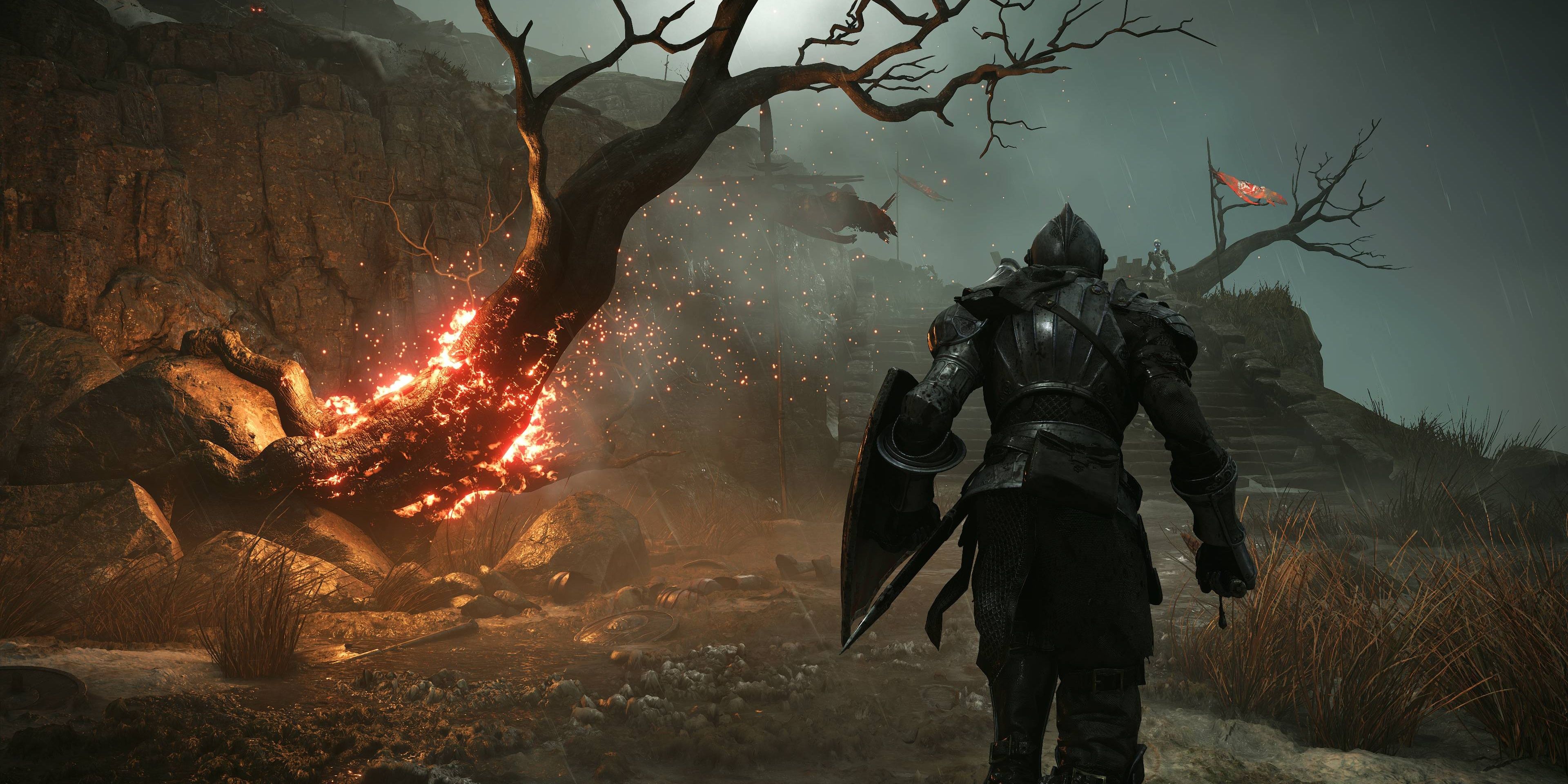 a character on a quest in demon's souls