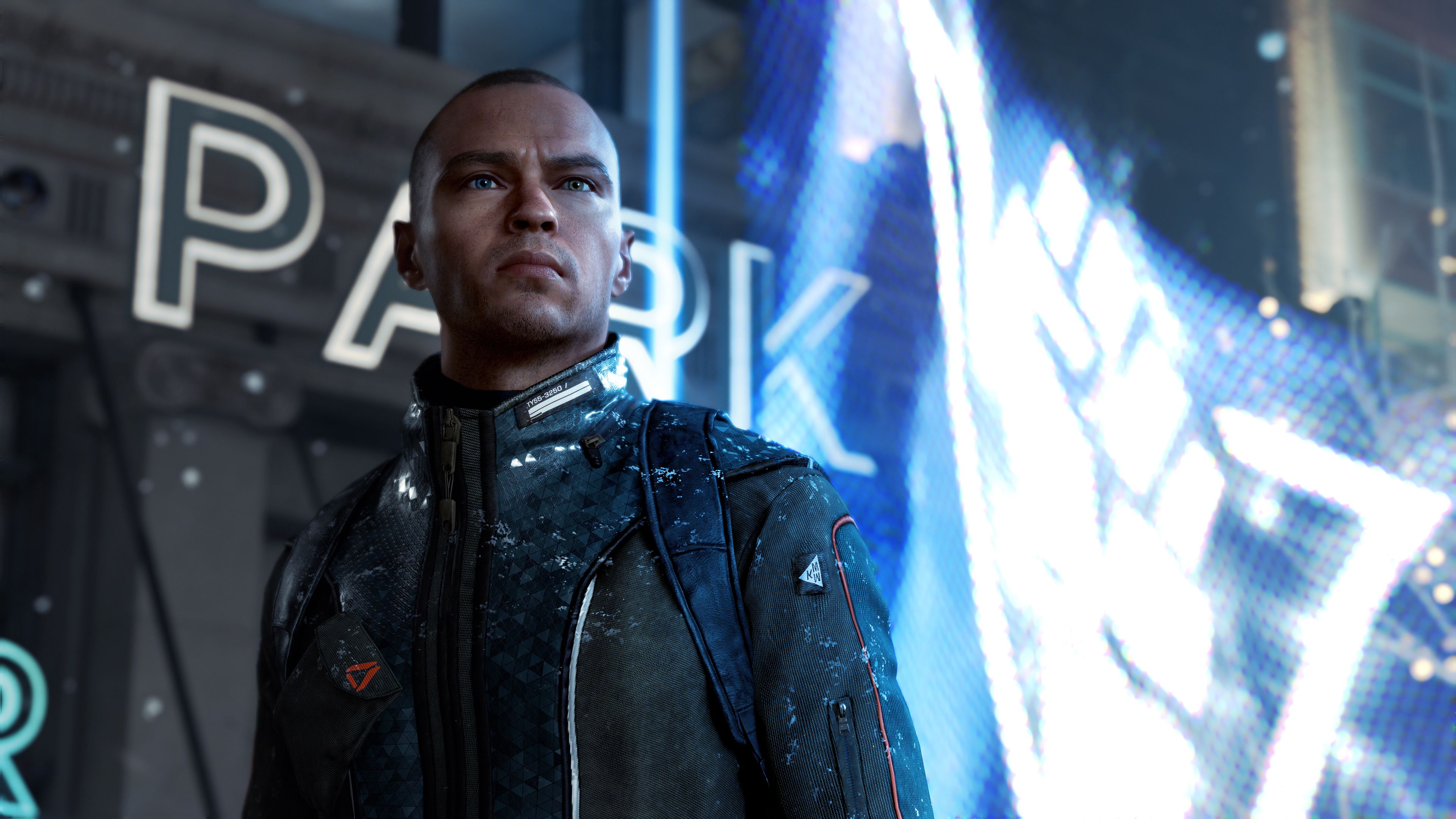 Detroit Become Human PS4 Marcus Neon Sign