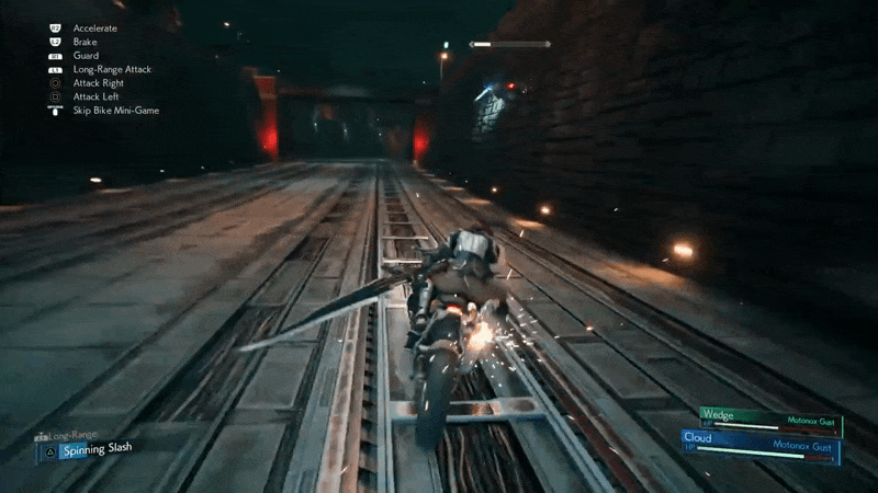 Roche's lightning attack in Final Fantasy VII Remake
