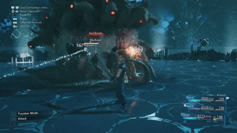 Learning the Bad Breath enemy skill in Final Fantasy VII Remake
