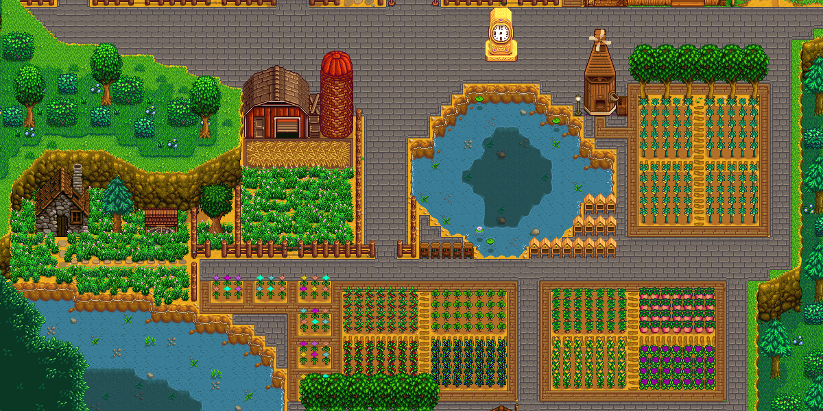 Paved Farms in Stardew Valley
