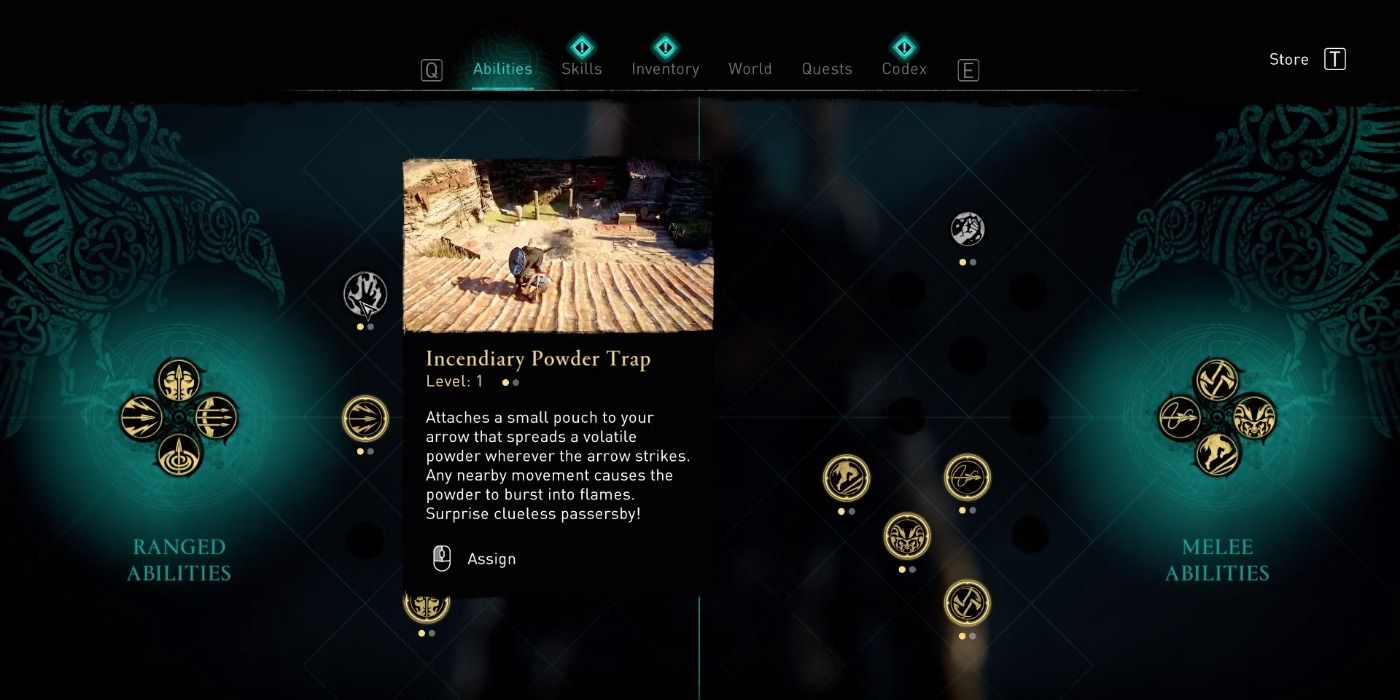 Incendiary Powder Trap ability in Assassin's Creed Valhalla