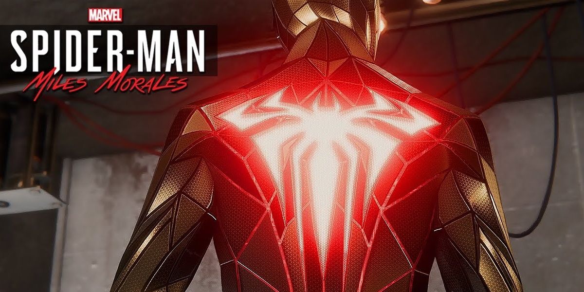Miles Morales facing back while wearing the Programmable Matter Suite