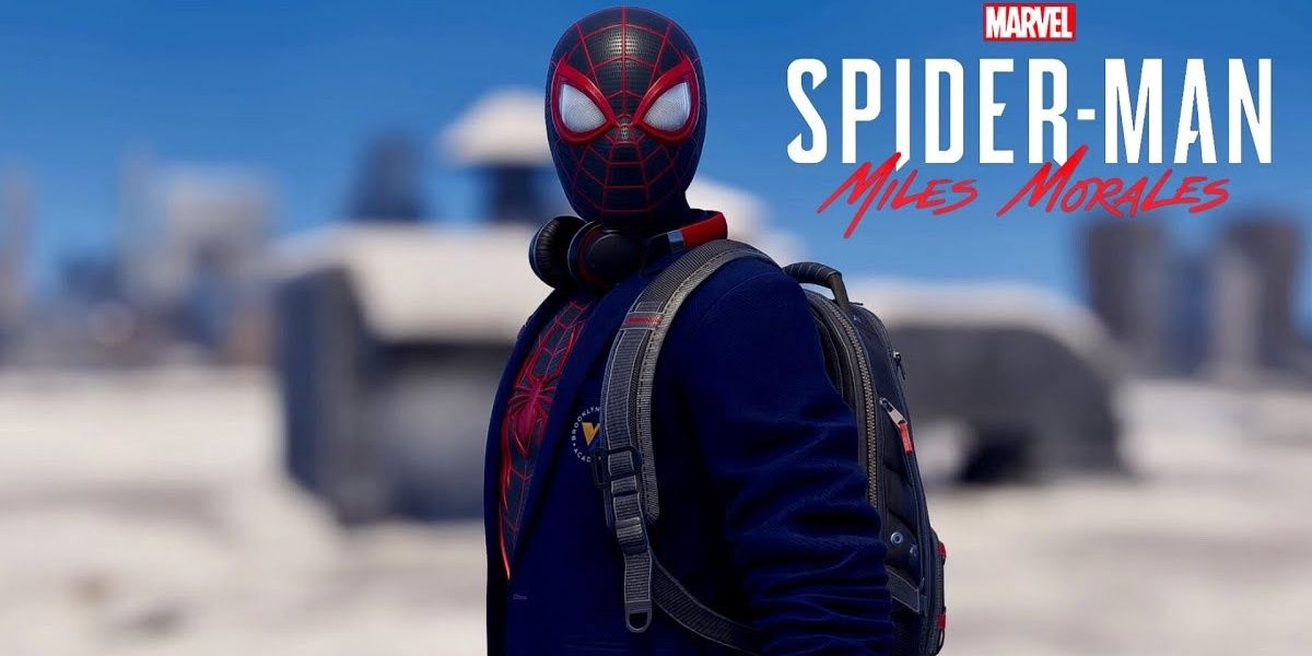 Miles Morales wearing the Brooklyn Visions Academy Suit