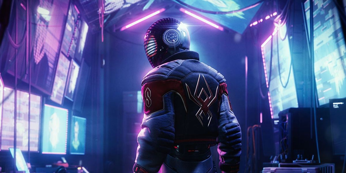 Miles Morales wearing the 2020 suit