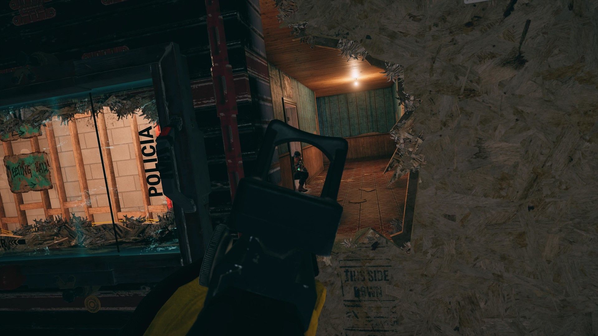Rainbow Six Siege Wall Destruction Assault Rifle Aim
