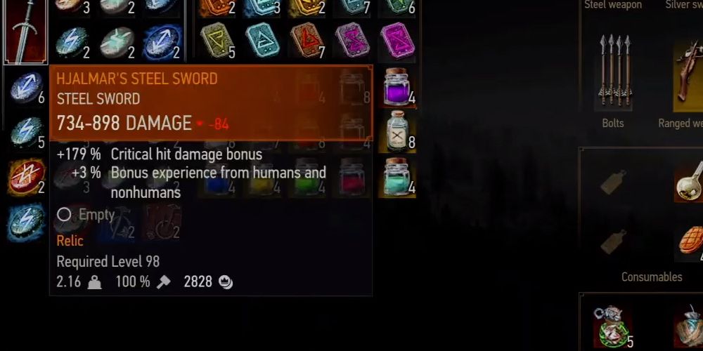 Hjalmar's Steel Sword (The Witcher 3)
