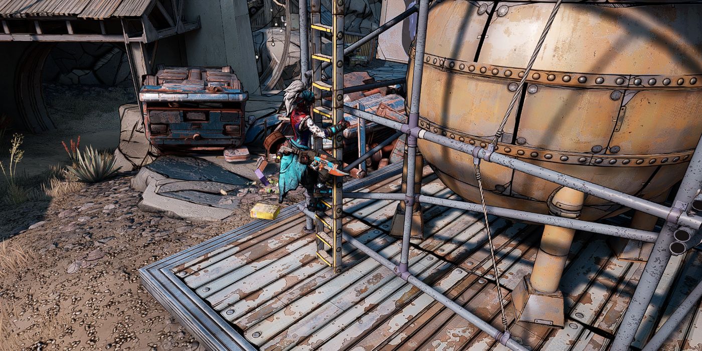 Borderlands 3: Amara Climbing A Ladder