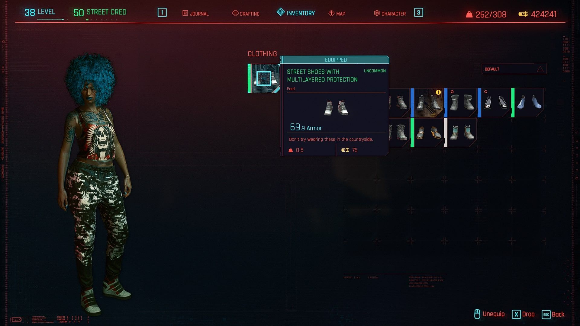 Cyberpunk 2077 shoes