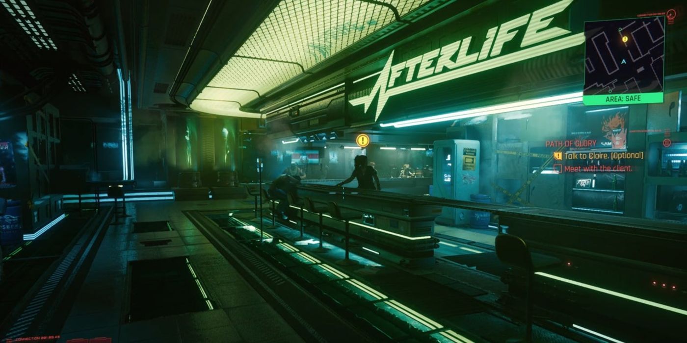 Cyberpunk 2077 the afterlife bar counter