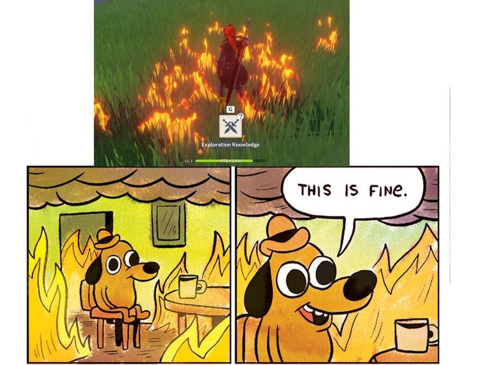 Diluc Genshin Meme Fine