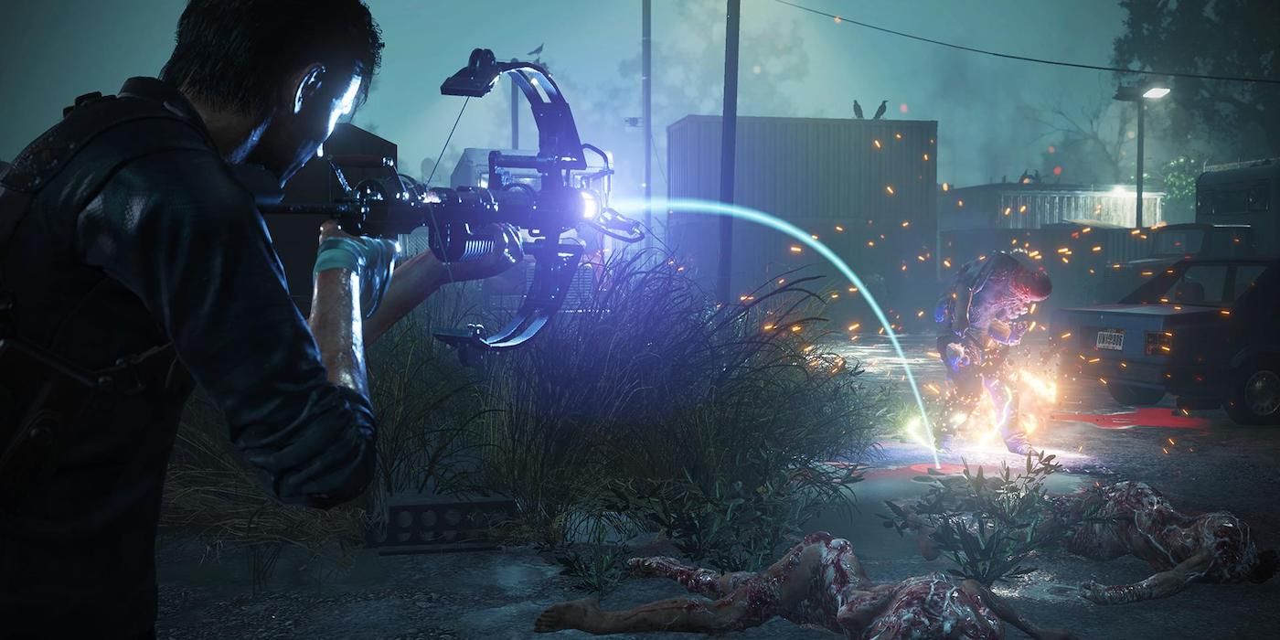 Evil Within 2 bow setting enemy on fire