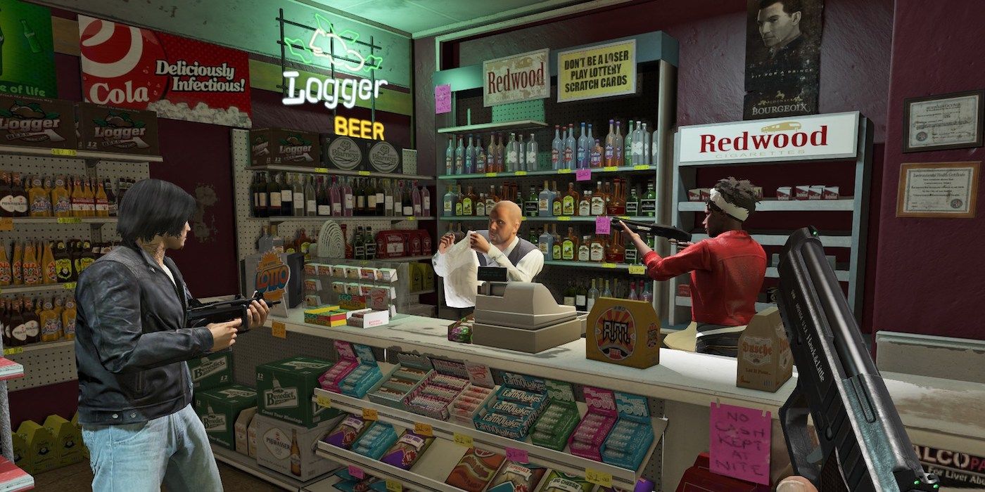 GTA 5 convenience store hold up