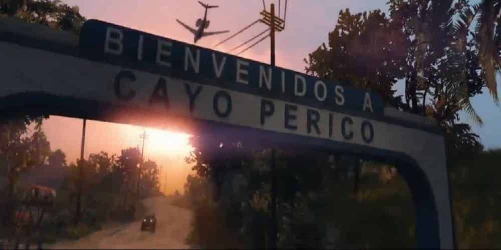 GTA Online Cayo Perico welcome sign