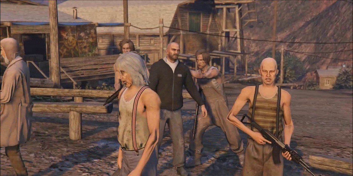 Grand theft atuo 5 altruist cult cutscene