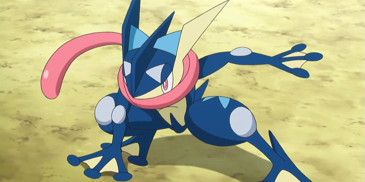 Greninja On Ground, Pokemon Anime