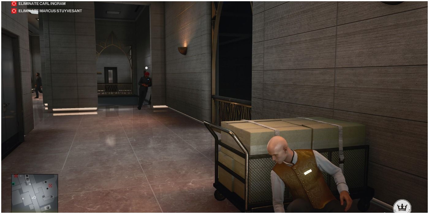 Hitman 3 hallway in dubai