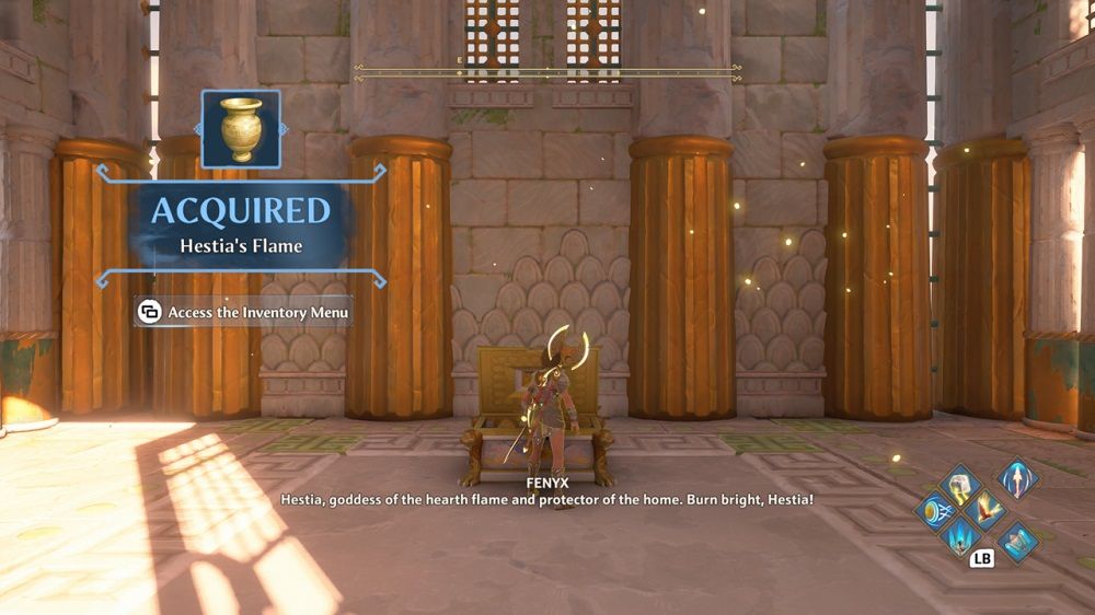 Immortals fenyx Rising a New God Hestia's Flame chest