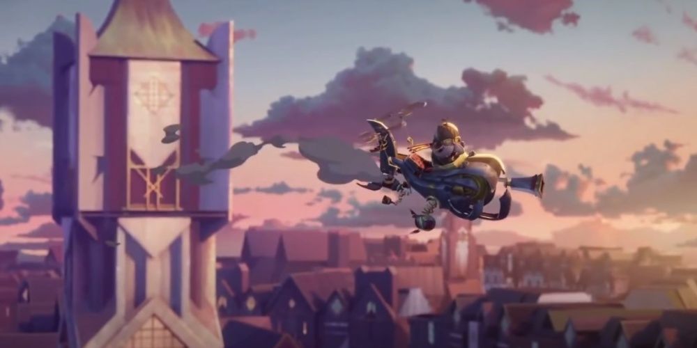 League Of Legends Corki Flying In The Trailer