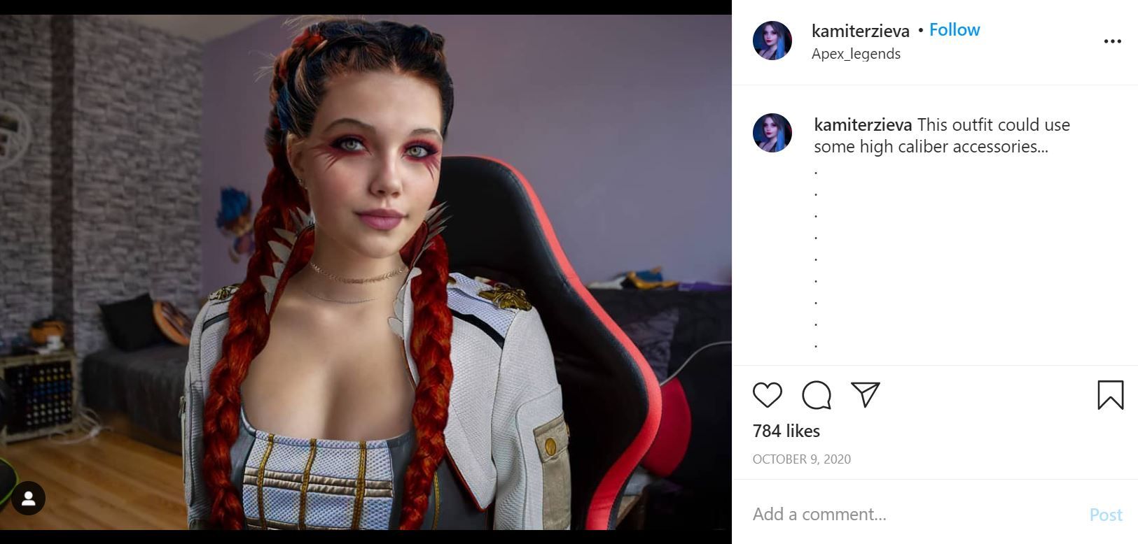 Loba Cosplay from Apex Legends by kamiterzieva on Instagram