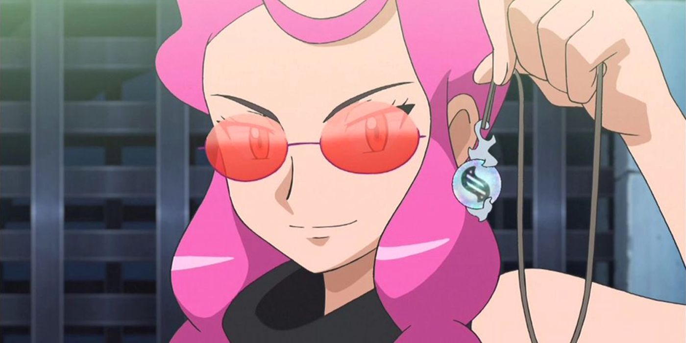 Malva Holding Mega Stone, Pokemon Anime