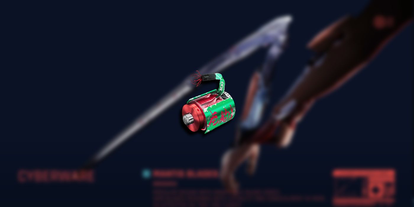 Cyberpunk 2077: An Image Of The Mantis Blades Overlaid With The Rotor Icon