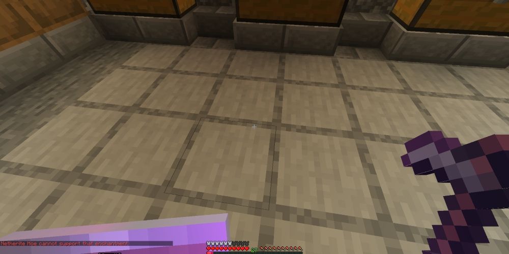 A player holding a netherite how and shield in Minecraft