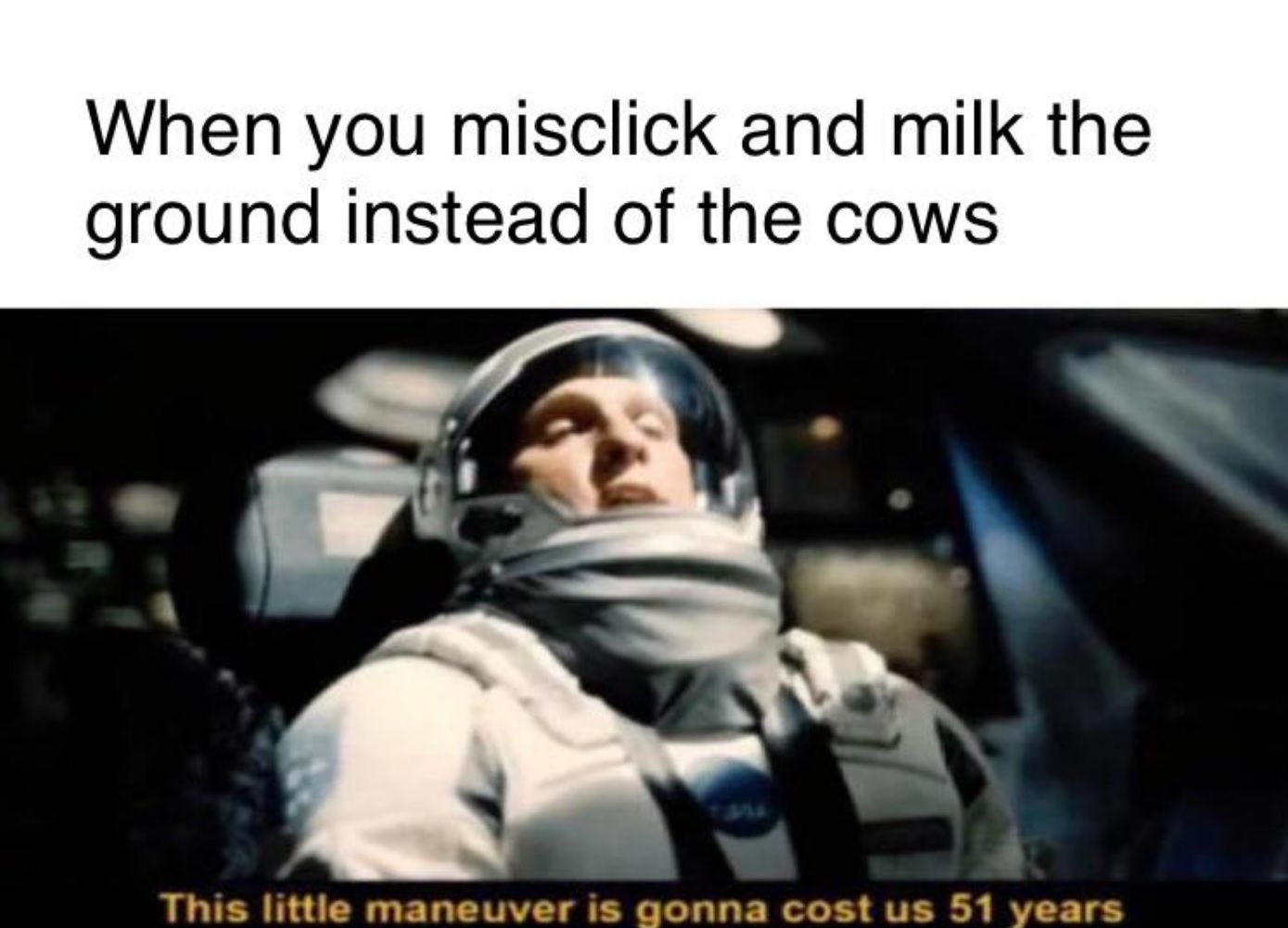 Misclick interstellar meme