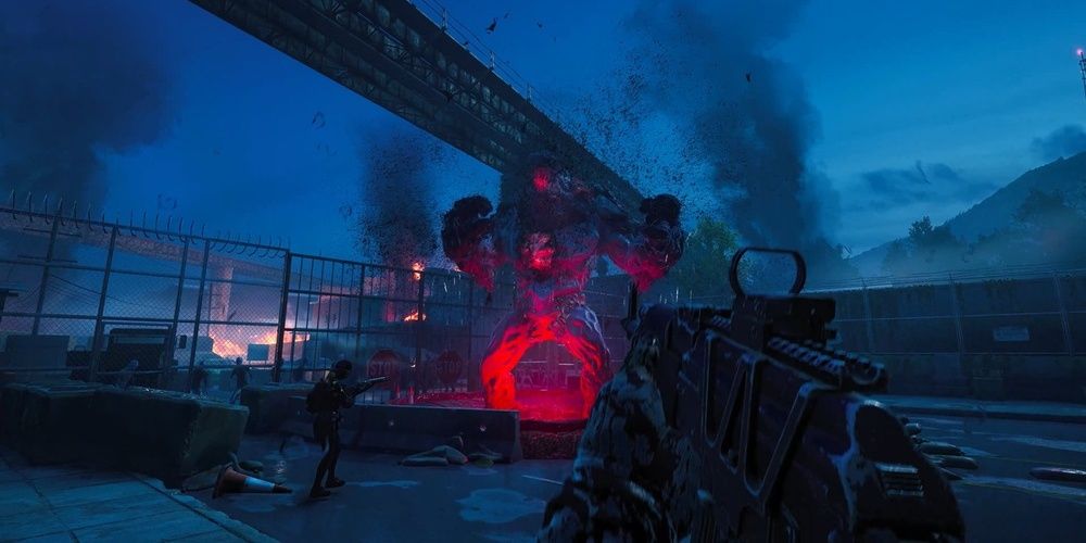 the first time players see the gigantic ogre boss from back 4 blood