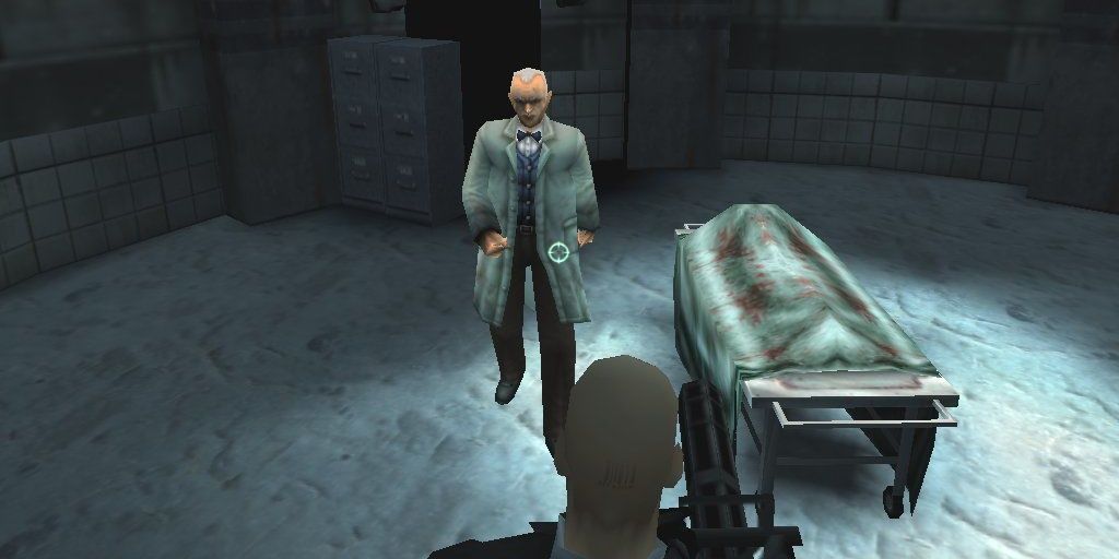 Dr. Ort-Meye next to gurney
