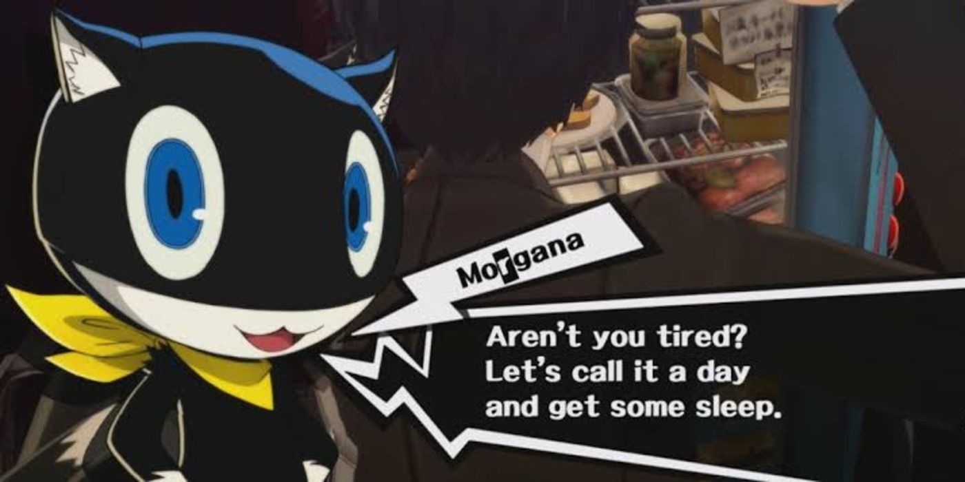 Morgana's infamous go to sleep line in P5