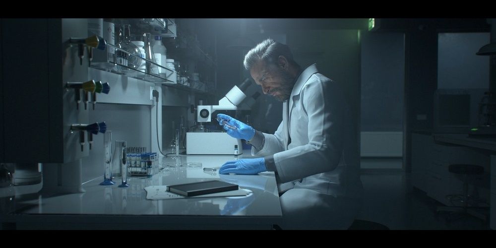 a shot of a scientist from the back 4 blood reveal trailer