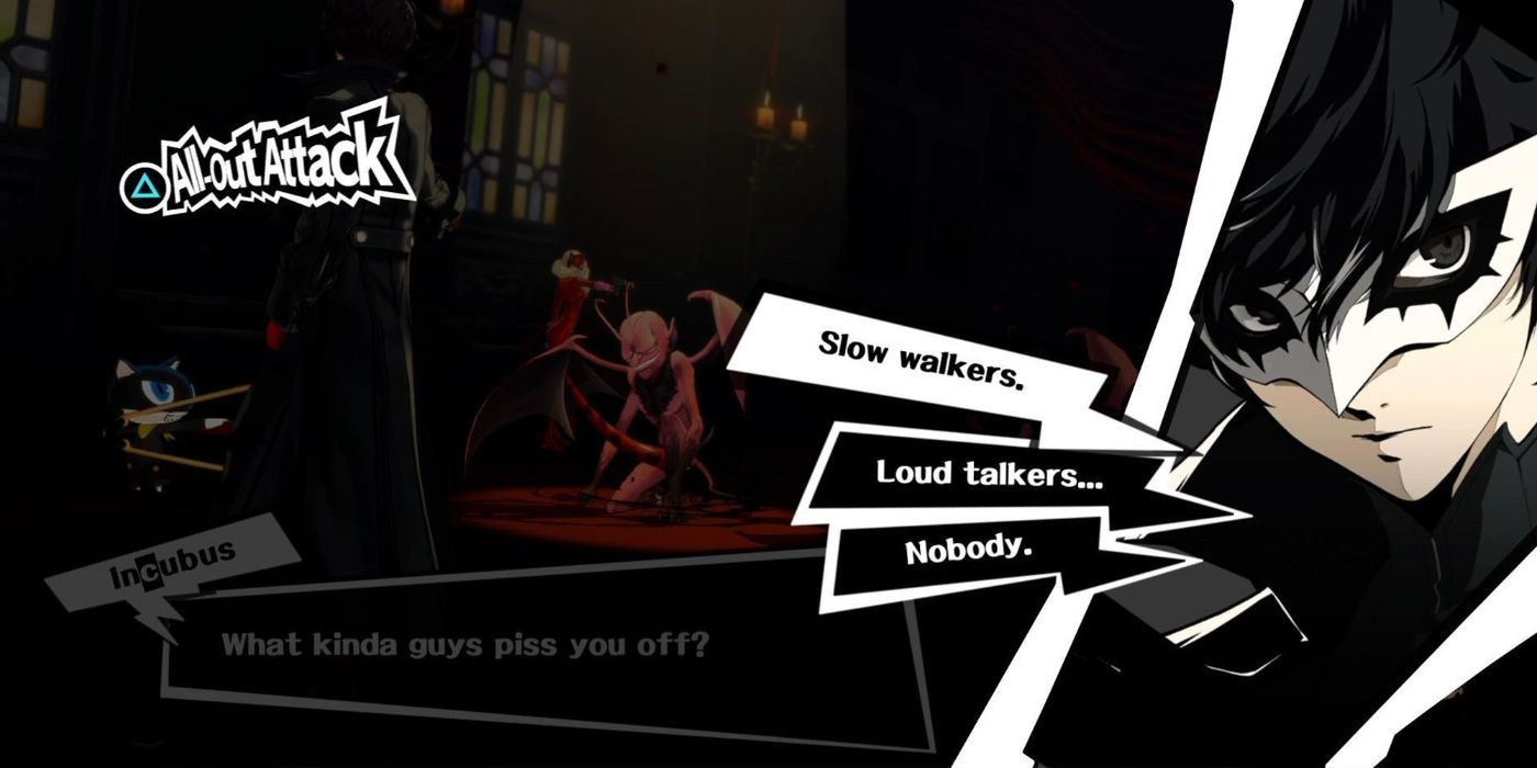 A shadow negotiation in action in P5R
